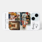 ファミリークリスマスホリデーフォトコラージュ Case-Mate iPhoneケース (裏面 (横))