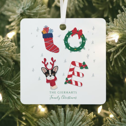 ファミリークリスマスホリデーボホ メタルオーナメント (インサイチュ)