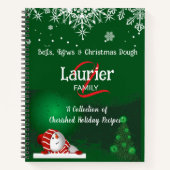 ファミリークリスマスホリデーレシピコレクション ノートブック (正面)