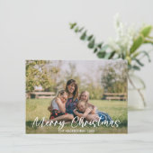 ファミリークリスマスホリデー金ゴールド紙吹雪写真 (スタンド正面)