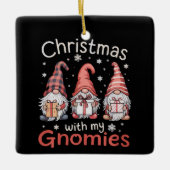 ファミリークリスマスマイグノミーバッファロープレイド セラミックオーナメント (正面)