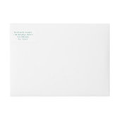 ファミリークリスマスモダンミニマル差出人住所 ラップアラウンドラベル (正面)