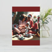 ファミリークリスマスモーニングブリス シーズンカード (スタンド正面)