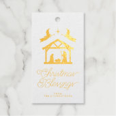 ファミリークリスマス恵み出生 ギフトタグ (正面)