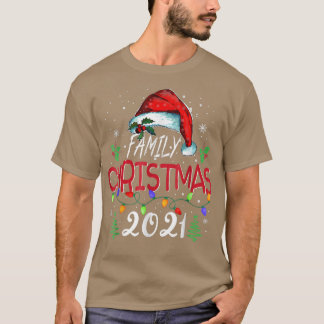 ファミリークリスマス2021マッチングsスクワッドサンタ小妖精や小人F Tシャツ