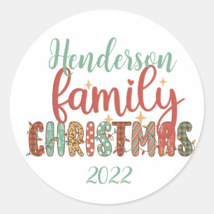 ファミリークリスマス2022 ラウンドシール
