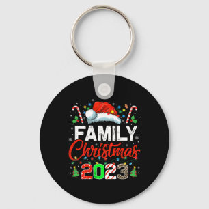 ファミリークリスマス2023マッチングスクワッドサンタ小妖精や小人おもしろい キーホルダー