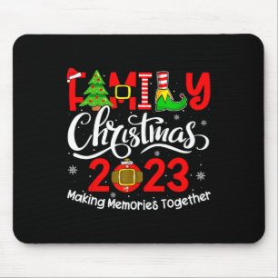 ファミリークリスマス2023マッチング衣装チームサンタ マウスパッド