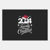 ファミリークリスマス2024マッチングパジャマサンタ ラッピングペーパーシート (正面)