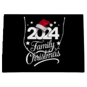 ファミリークリスマス2024マッチングパジャマサンタ ラージペーパーバッグ (正面)