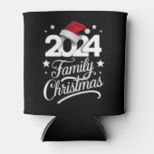 ファミリークリスマス2024マッチングパジャマサンタ 缶クーラー (正面)