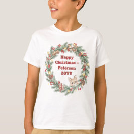ファミリークリスマスTシャツ – クリスマスリース Tシャツ