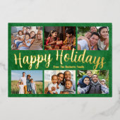 ファミリークリ実在スマルフォイルハッピーホリデーズカード 箔シーズンカード (正面)