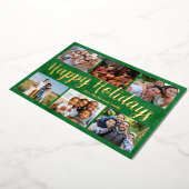 ファミリークリ実在スマルフォイルハッピーホリデーズカード 箔シーズンカード (回転した状態)