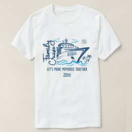 ファミリークルーズが思い出と名前をカスタムするを作ろう Tシャツ