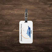 ファミリークルーズオレンジブルーパーソナライズラゲッジタグ ラゲッジタグ