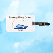 ファミリークルーズオレンジブルーパーソナライズラゲッジタグ ラゲッジタグ