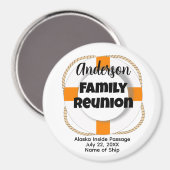 ファミリークルーズステートルームドアマーカースーベニアブイ マグネット (正面/裏面)