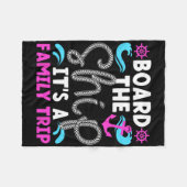 ファミリークルーズトリップ2025ファミリークルージングVAC フリースブランケット (正面(横))