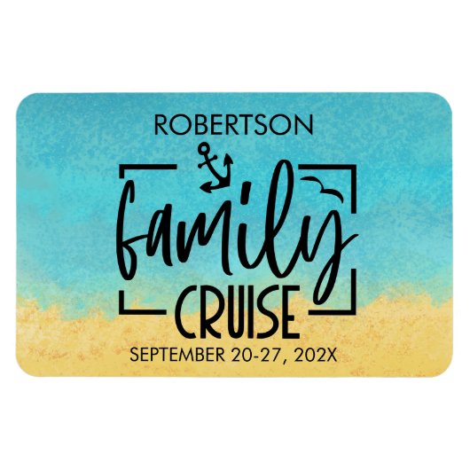 ファミリークルーズドアデコレーション マグネット (横)