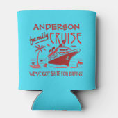 ファミリークルーズバカンスおもしろいシップ |名前をカスタムするV5 缶クーラー (裏面)