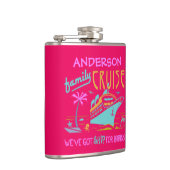 ファミリークルーズバケーションおもしろいシップ |名前をカスタムするV3 フラスク (右)