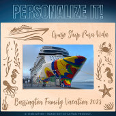 ファミリークルーズバケーションカスタマイズ可能なレーザー彫刻 レーザー彫刻フレーム