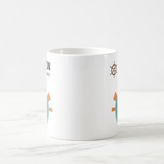 ファミリークルーズバケーショントラベルキープサケ コーヒーマグカップ (中央)