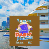 ファミリークルーズバケーションブラウン/ブルーパーソナライズ