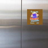 ファミリークルーズバケーションブラウン/ブルーパーソナライズ