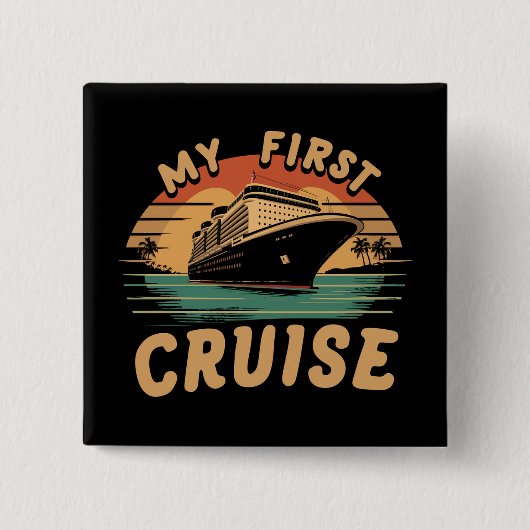 ファミリークルーズバケーションマイファーストクルーズ 缶バッジ (正面)