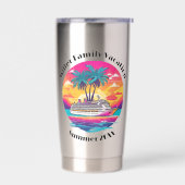 ファミリークルーズバケーション記念 保温保冷タンブラー (左面)