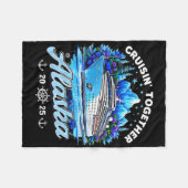 ファミリークルーズバケーション2025クルージングトゥアラス フリースブランケット (正面(横))