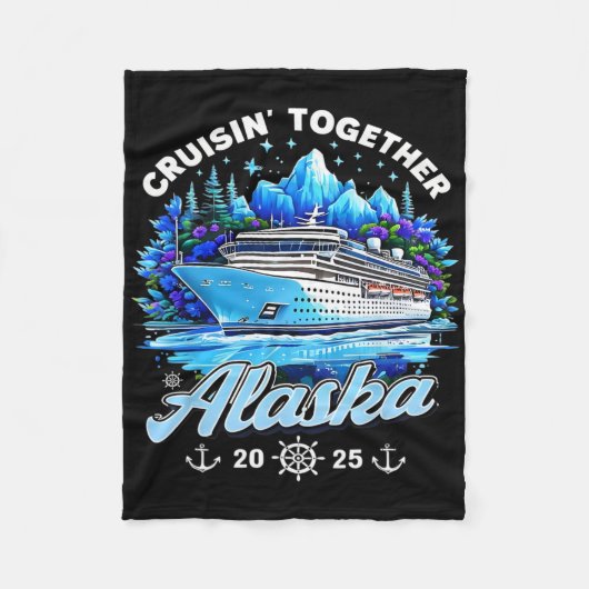 ファミリークルーズバケーション2025クルージングトゥアラス フリースブランケット (正面)