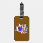 ファミリークルーズブラウン/ブルーバケーションパーソナライズ ラゲッジタグ (裏面縦)