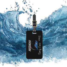 ファミリークルーズブラックパーソナライズ ラゲッジタグ