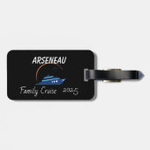 ファミリークルーズブラックパーソナライズ ラゲッジタグ (裏面横)