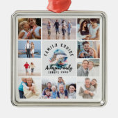 ファミリークルーズメモリーズ記念フォトコラージュ メタルオーナメント (正面)