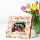 ファミリークルーズ一緒に思い出をつくろう レーザー彫刻フレーム