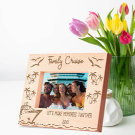 ファミリークルーズ一緒に思い出をつくろう レーザー彫刻フレーム
