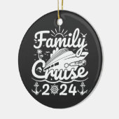ファミリークルーズ2024クールファミリーおもしろいトリップクルーズ セラミックオーナメント (左)