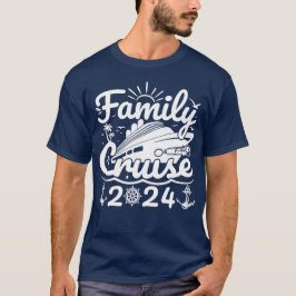 ファミリークルーズ2024クールファミリーおもしろいトリップクルーズ Tシャツ