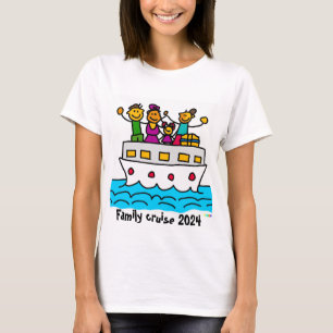 ファミリークルーズ2024 – 若い女性の冒険T Tシャツ