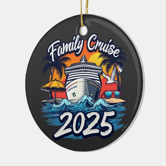 ファミリークルーズ2025ファミリーマッチングクルーズ セラミックオーナメント (左)