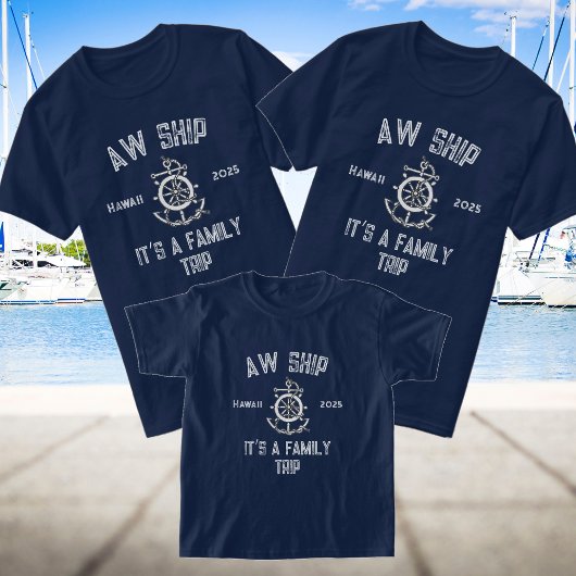 ファミリークルーズ2025マ航海のッチンググループ Tシャツ