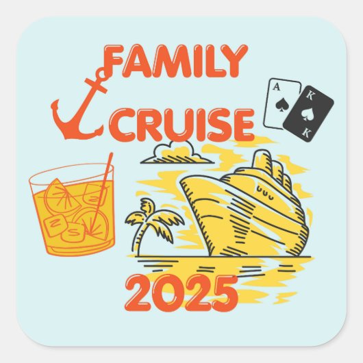 ファミリークルーズ2025 スクエアシール (正面)