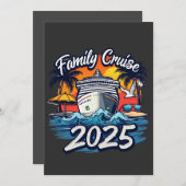 ファミリークルーズ2025 ファミリーマッチングクルー船 招待状 (正面/裏面)