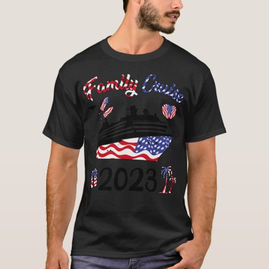 ファミリークルーズ7月4日 Tシャツ (正面)