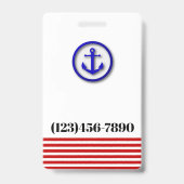 ファミリークルー ID ラニヤード バッジ (裏面)