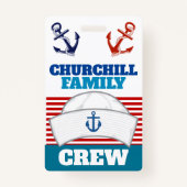 ファミリークルーIDラニヤードバッジ バッジ (正面)